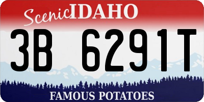 ID license plate 3B6291T