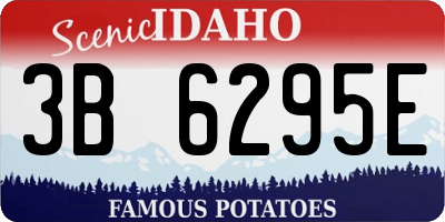 ID license plate 3B6295E