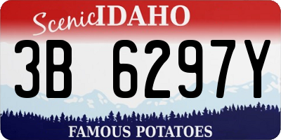 ID license plate 3B6297Y