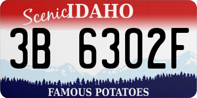 ID license plate 3B6302F