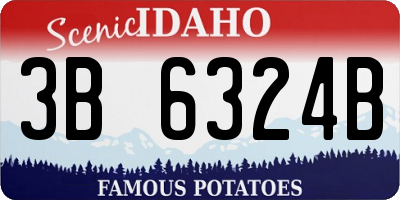 ID license plate 3B6324B