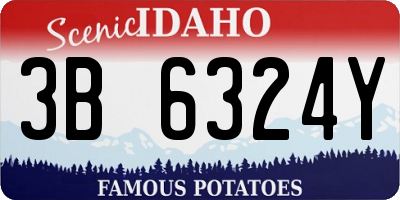 ID license plate 3B6324Y