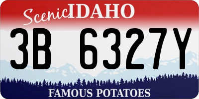 ID license plate 3B6327Y