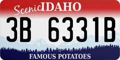 ID license plate 3B6331B