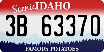 ID license plate 3B6337O