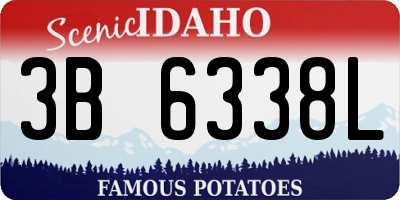 ID license plate 3B6338L