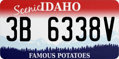 ID license plate 3B6338V