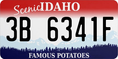 ID license plate 3B6341F