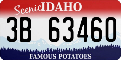 ID license plate 3B6346O