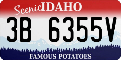 ID license plate 3B6355V