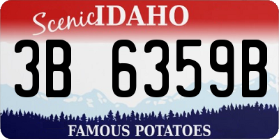 ID license plate 3B6359B