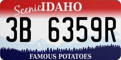 ID license plate 3B6359R