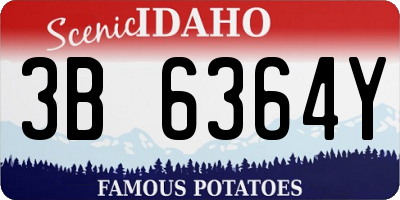 ID license plate 3B6364Y
