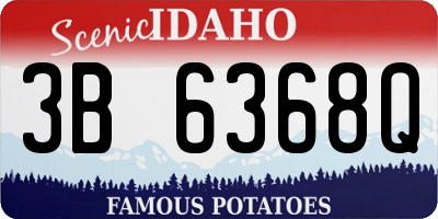 ID license plate 3B6368Q