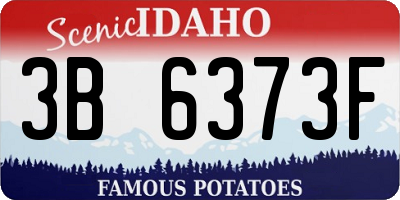 ID license plate 3B6373F