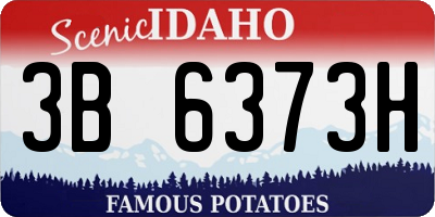 ID license plate 3B6373H