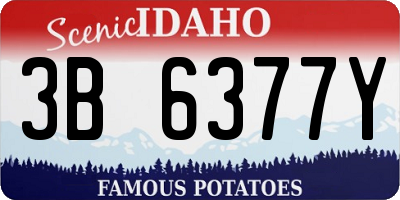 ID license plate 3B6377Y