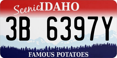 ID license plate 3B6397Y
