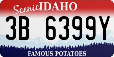 ID license plate 3B6399Y