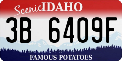 ID license plate 3B6409F