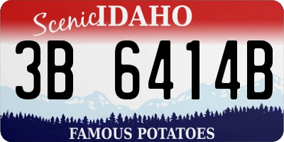 ID license plate 3B6414B