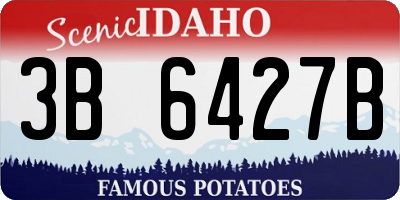 ID license plate 3B6427B