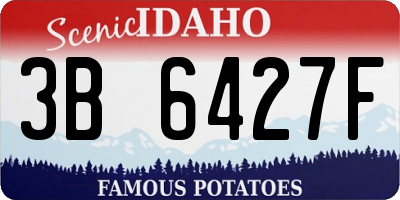 ID license plate 3B6427F