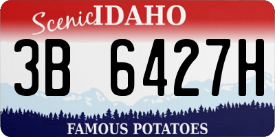 ID license plate 3B6427H