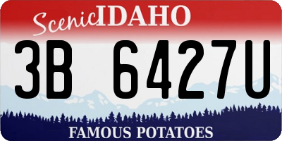 ID license plate 3B6427U