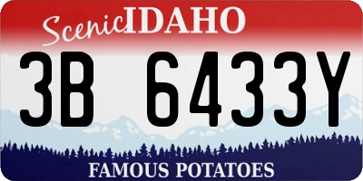 ID license plate 3B6433Y