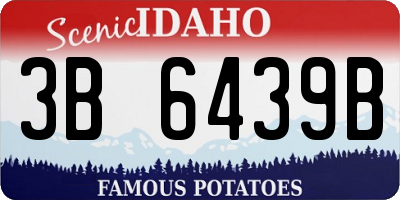 ID license plate 3B6439B