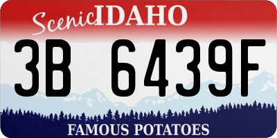ID license plate 3B6439F