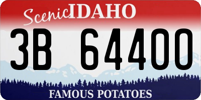 ID license plate 3B6440O