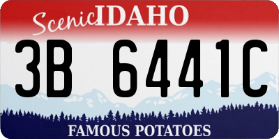 ID license plate 3B6441C