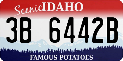ID license plate 3B6442B