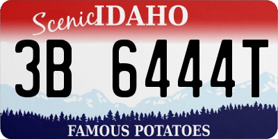 ID license plate 3B6444T