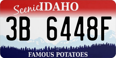 ID license plate 3B6448F