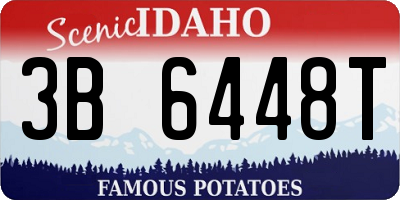 ID license plate 3B6448T