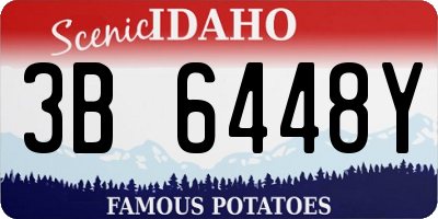 ID license plate 3B6448Y