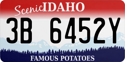 ID license plate 3B6452Y