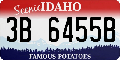 ID license plate 3B6455B