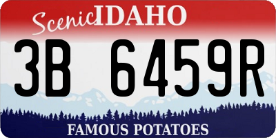 ID license plate 3B6459R