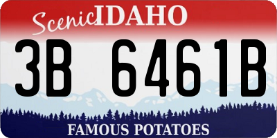 ID license plate 3B6461B