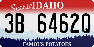 ID license plate 3B6462Q