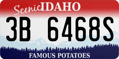 ID license plate 3B6468S