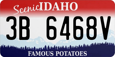 ID license plate 3B6468V