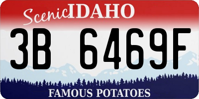 ID license plate 3B6469F
