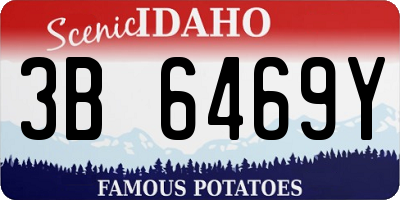 ID license plate 3B6469Y