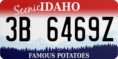 ID license plate 3B6469Z
