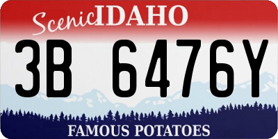 ID license plate 3B6476Y